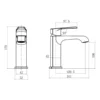 Montana Deck Mounted Mono Basin Mixer Tap with Universal Basin Waste - Image 8