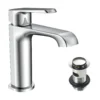 Montana Chrome Mono Basin Mixer Tap Deck Mounted with Slotted Basin Waste