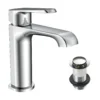 Montana Deck Mounted Mini Mono Basin Mixer Tap with Unslotted Basin Waste