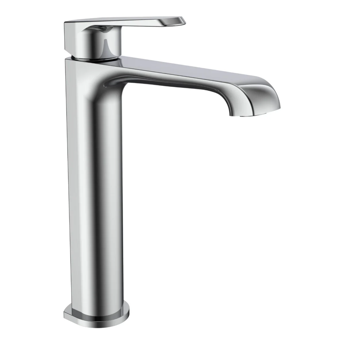 Montana Deck Mounted Tall Mono Basin Mixer Tap Incl Flexi Tails - Image 1