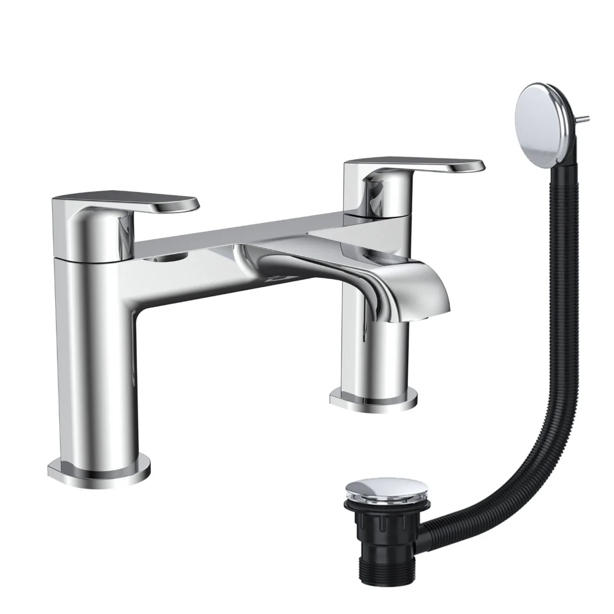 MON-021-CWB02-3.webp Montana Deck Mounted Bath Filler Mixer Tap with Bath Waste - Image 1