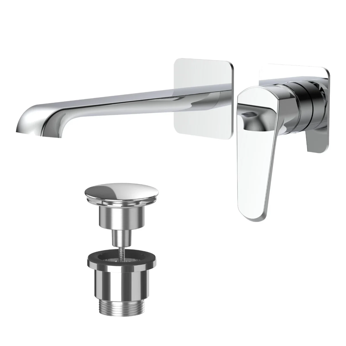 Montana Wall Mounted Basin Filler Tap with Universal Bath Waste - Image 1