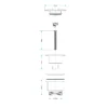 Montana Wall Mounted Basin Filler Tap with Universal Bath Waste - Image 3
