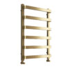 Hastings Brushed Brass 800 x 500mm Radiator Towel Warmer Designer