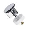 Standard Chrome Basin Pop-Up Plug – Replacement Spare for 1 ¼" (32mm) Basin Waste