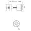 Standard Chrome Basin Pop-Up Plug – Replacement Spare for 1 ¼" (32mm) Basin Waste - Image 2